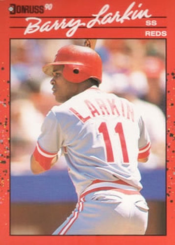 #71 Barry Larkin - Cincinnati Reds - 1990 Donruss Baseball