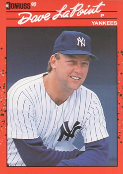 #72 Dave LaPoint - New York Yankees - 1990 Donruss Baseball