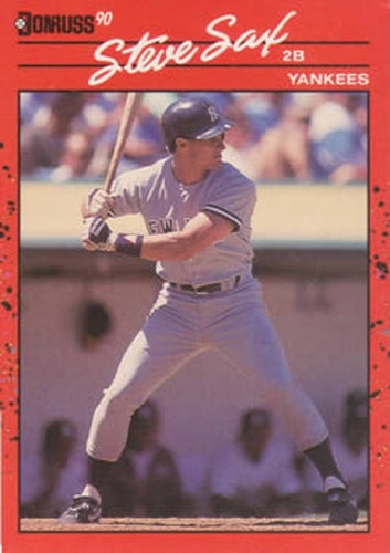 #78 Steve Sax - New York Yankees - 1990 Donruss Baseball