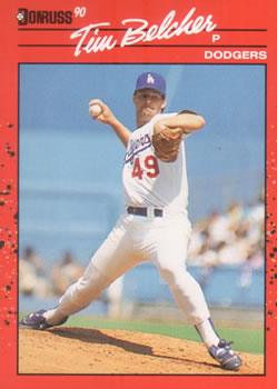 #79 Tim Belcher - Los Angeles Dodgers - 1990 Donruss Baseball