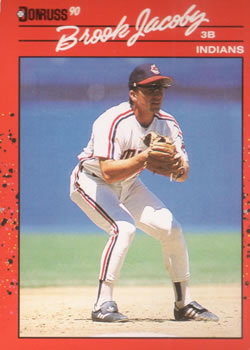 #83 Brook Jacoby - Cleveland Indians - 1990 Donruss Baseball