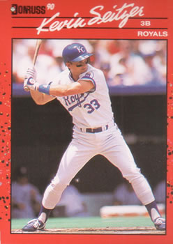 #85 Kevin Seitzer - Kansas City Royals - 1990 Donruss Baseball
