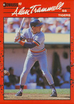 #90 Alan Trammell - Detroit Tigers - 1990 Donruss Baseball