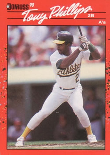 #91 Tony Phillips - Oakland Athletics - 1990 Donruss Baseball
