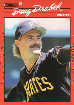 #92 Doug Drabek - Pittsburgh Pirates - 1990 Donruss Baseball