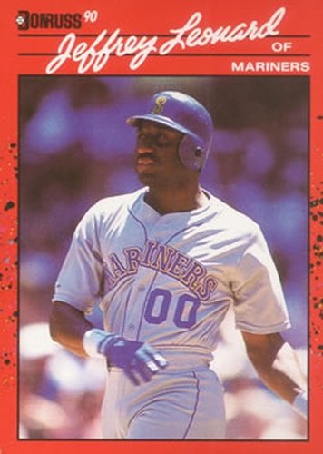 #93 Jeffrey Leonard - Seattle Mariners - 1990 Donruss Baseball