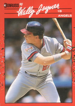 #94 Wally Joyner - California Angels - 1990 Donruss Baseball