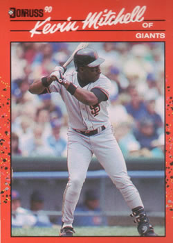 #98 Kevin Mitchell - San Francisco Giants - 1990 Donruss Baseball