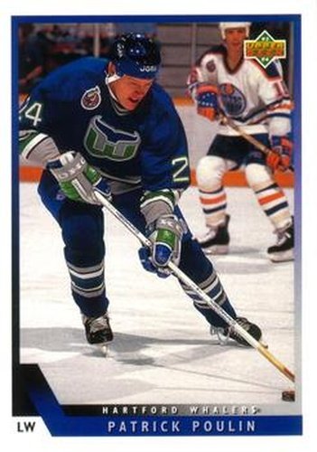 #138 Patrick Poulin - Hartford Whalers - 1993-94 Upper Deck Hockey