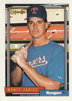 #138 Monty Fariss - Texas Rangers - 1992 O-Pee-Chee Baseball