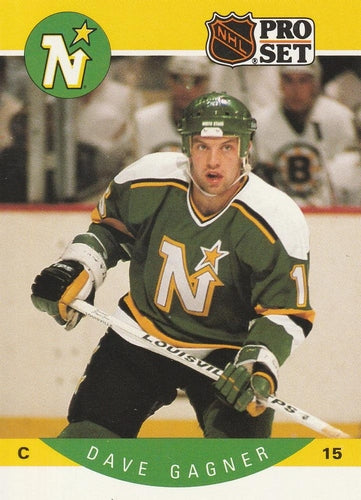 #138 Dave Gagner - Minnesota North Stars - 1990-91 Pro Set Hockey