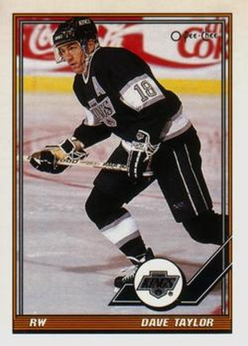 #138 Dave Taylor - Los Angeles Kings - 1991-92 O-Pee-Chee Hockey