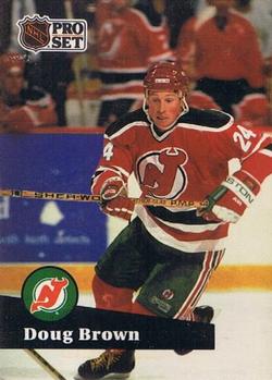 #138 Doug Brown - 1991-92 Pro Set Hockey