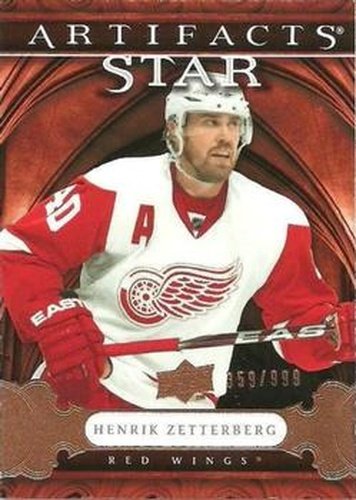 #138 Henrik Zetterberg - Detroit Red Wings - 2009-10 Upper Deck Artifacts Hockey