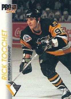 #138 Rick Tocchet - Pittsburgh Penguins - 1992-93 Pro Set Hockey