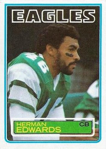 #138 Herman Edwards - Philadelphia Eagles - 1983 Topps Football