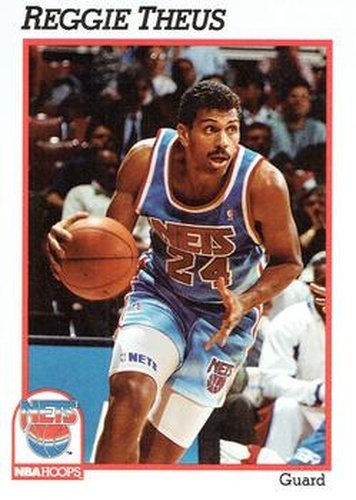 #138 Reggie Theus - New Jersey Nets - 1991-92 Hoops Basketball