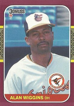 #138 Alan Wiggins - Baltimore Orioles - 1987 Donruss Opening Day Baseball