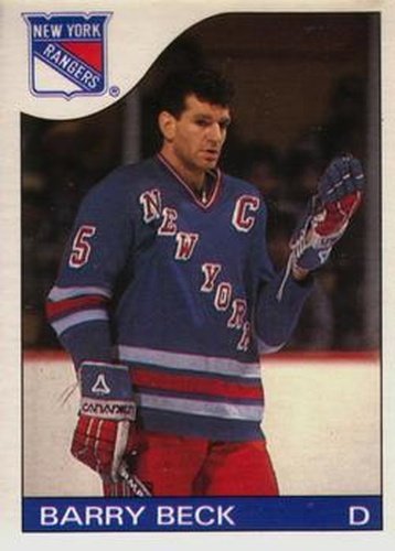 #138 Barry Beck - New York Rangers - 1985-86 O-Pee-Chee Hockey