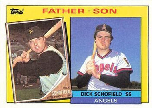 #138 Dick Schofield / Dick Schofield F&S - Pittsburgh Pirates / California Angels - 1985 Topps Baseball