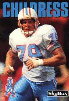#138 Ray Childress - Houston Oilers - 1992 SkyBox Impact Football