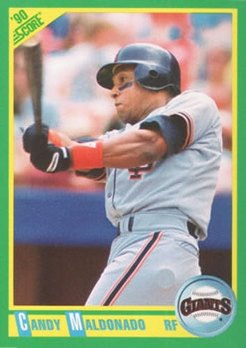 #138 Candy Maldonado - San Francisco Giants - 1990 Score Baseball
