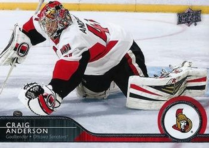 #138 Craig Anderson - Ottawa Senators - 2014-15 Upper Deck Hockey