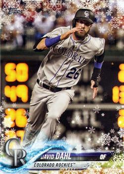 #HMW138 David Dahl - Colorado Rockies - 2018 Topps Holiday Baseball