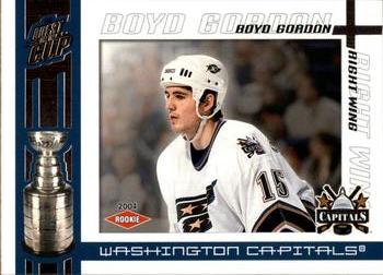 #138 Boyd Gordon - Washington Capitals - 2003-04 Pacific Quest for the Cup Hockey