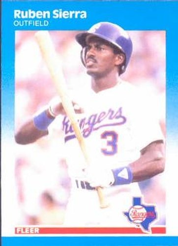 #138 Ruben Sierra - Texas Rangers - 1987 Fleer Baseball