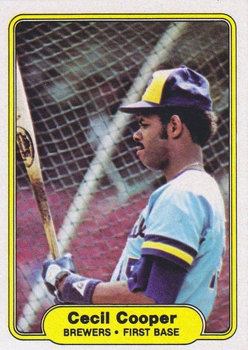 #138 Cecil Cooper - Milwaukee Brewers - 1982 Fleer Baseball