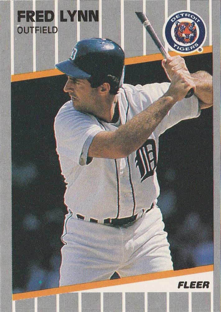 #138 Fred Lynn - Detroit Tigers - 1989 Fleer Baseball