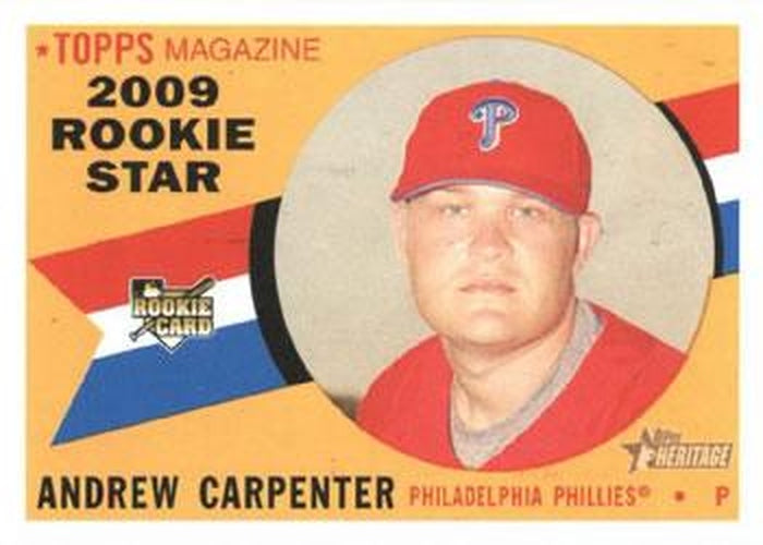 #138 Andrew Carpenter - Philadelphia Phillies - 2009 Topps Heritage Baseball