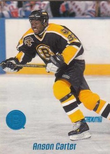 #138 Anson Carter - Boston Bruins - 1999-00 Stadium Club Hockey