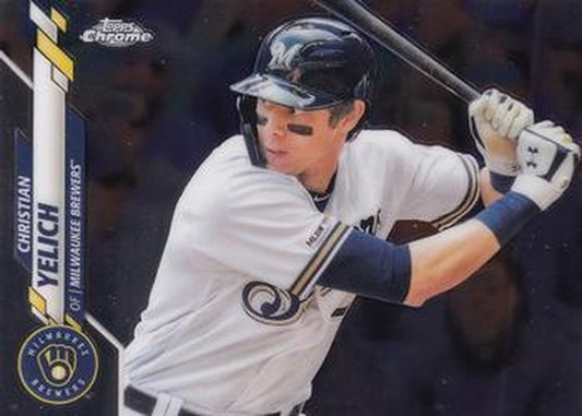 #138 Christian Yelich - Milwaukee Brewers - 2020 Topps Chrome Baseball