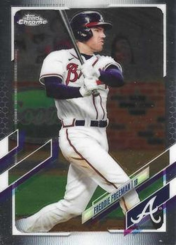 #138 Freddie Freeman - Atlanta Braves - 2021 Topps Chrome Baseball