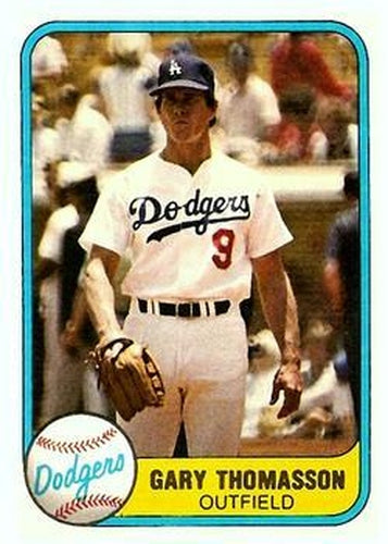 #138 Gary Thomasson - Los Angeles Dodgers - 1981 Fleer Baseball
