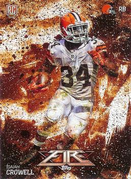 #138 Isaiah Crowell - Cleveland Browns - 2014 Topps Fire Football