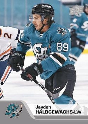 #138 Jayden Halbgewachs - San Jose Barracuda - 2020-21 Upper Deck AHL Hockey