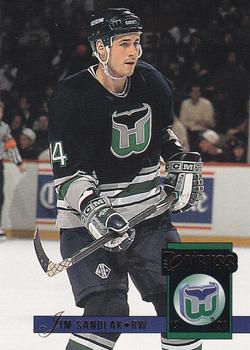 #138 Jim Sandlak - Hartford Whalers - 1993-94 Donruss Hockey