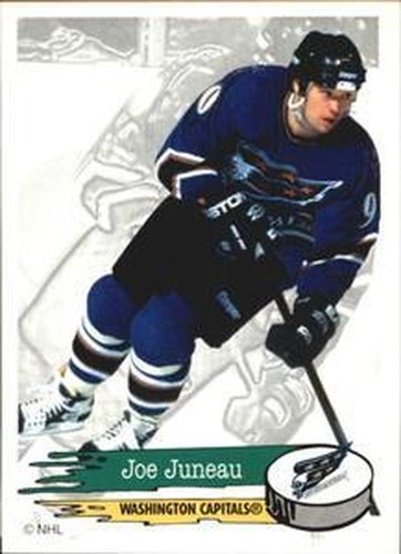 #138 Joe Juneau - Washington Capitals - 1995-96 Panini Hockey Stickers