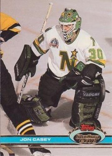 #138 Jon Casey - Minnesota North Stars - 1991-92 Stadium Club Hockey