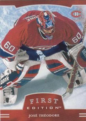 #138 Jose Theodore - Montreal Canadiens - 2002-03 Be a Player First Edition Hockey