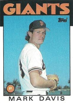 #138 Mark Davis - San Francisco Giants - 1986 Topps Baseball