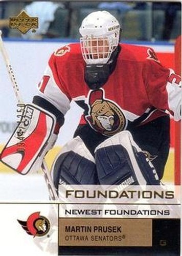 #138 Martin Prusek - Ottawa Senators - 2002-03 Upper Deck Foundations Hockey