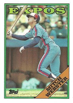 #138 Mitch Webster - Montreal Expos - 1988 Topps Baseball