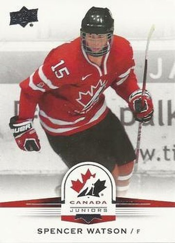 #138 Spencer Watson - Canada - 2014-15 Upper Deck Team Canada Juniors Hockey