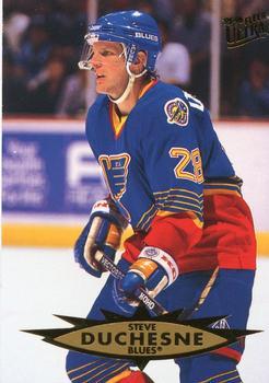 #138 Steve Duchesne - St. Louis Blues - 1995-96 Ultra Hockey