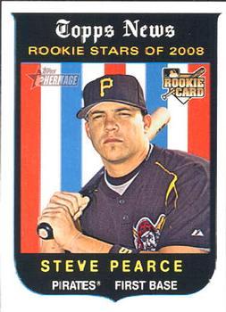 #138 Steve Pearce - Pittsburgh Pirates - 2008 Topps Heritage Baseball