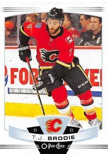 #138 T.J. Brodie - Calgary Flames - 2019-20 O-Pee-Chee Hockey